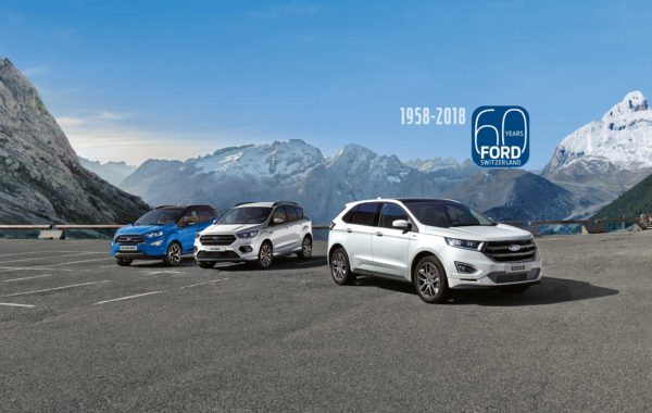 Jubiläumsangebote 60 Jahre Ford Schweiz.