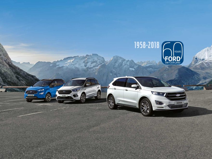 Jubiläumsangebote 60 Jahre Ford Schweiz.